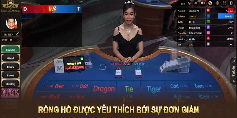 Rồng hổ là tựa game được yêu thích bởi sự đơn giản và dễ hiểu